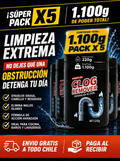 Pack Premium - x5 Destapa cañerias 220gr c/u